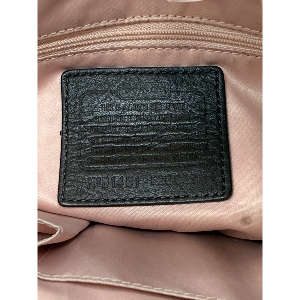 Coach Ashley Dotted OP Art Satchel Hand Bag Purse F20027 Brown-read description - Picture 14 of 16